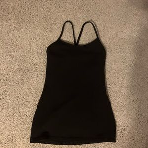 BLACK LULULEMON TANK!! Size 6, no padding